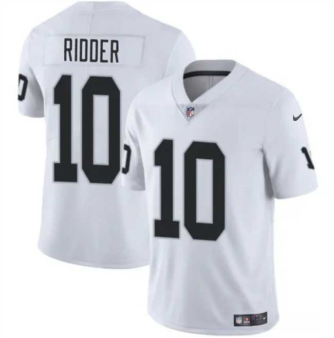 Men & Women & Youth Las Vegas Raiders #10 Desmond Ridder White 2024 Vapor Stitched Jersey->las vegas raiders->NFL Jersey